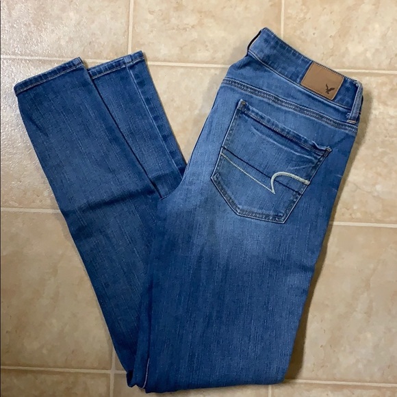 American eagle skinny jeggings size 8 long - Picture 1 of 1